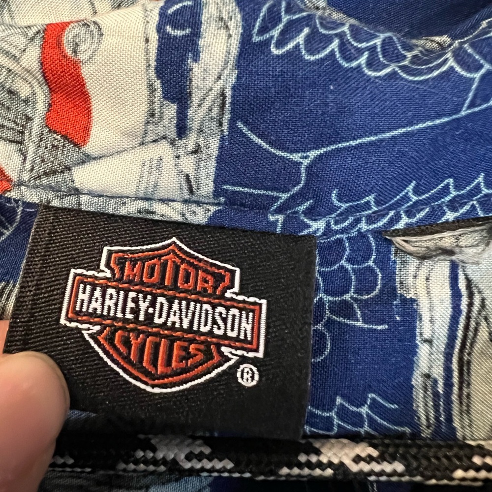 Harley‎ Davidson Button Down Shirt - image 8